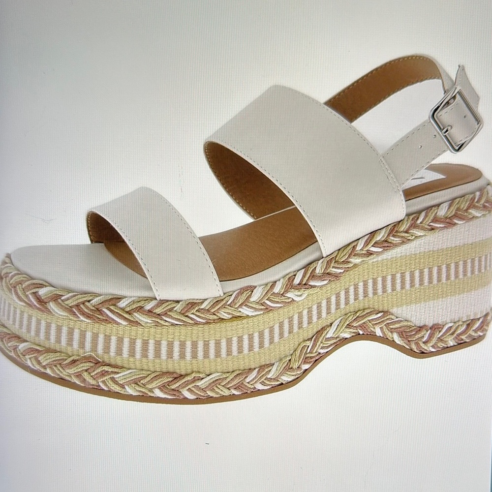 Dolce Vita Women's Ivory Platform Sandals sz 9